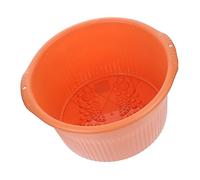 Veemoon Foot Soak Bucket Foot Wash Basin Massage Function Orange for Relaxation and Detox at Home
