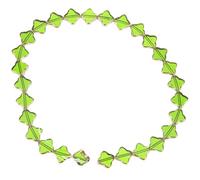Veemoon Four Leaf Charm Pendants 28pcs Artificial Crystal Beads Green with Hole for Stringing 10mm for Necklace and Bracelet Making Jewellery Projects