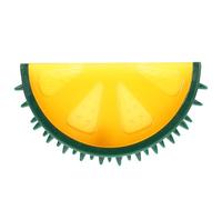 Veemoon Freezable Orange-shaped Puppy Teething with Fillable Water Core, Cooling Chew for Small Puppies, Sturdy Ice Chew for Dog Teething and Summer Cooling