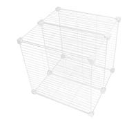Veemoon Freezer Dividers Wire Shelf Organizer 37X37X36Cm, Deep Freezer Meat Storage Rack with Modular Grid Design, Refrigerator Cabinet Partition for Kitchen Storage and Fridge