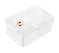 Veemoon Fridge Food Storage Container Kitchen Organizer Box for Condiments and Spices Sealing Storage Holder Compartments for Fresh Food Preservation