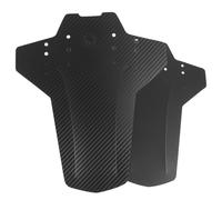 Veemoon Front Mudguard Mountain Bike 3D Carbon Fiber Textured Mudguards Clip-On Installation Dustproof Engineering Plastic for Road and Trail Riding