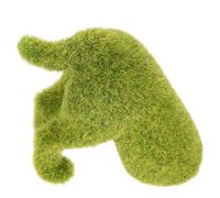 Veemoon Garden Dog Ornament Realistic Flocking Decorative Puppy Figurine
