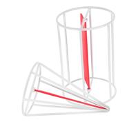 Veemoon Geometric Solids Cylinder and Cone Set Metal Frame Rotating Models for Elementary Math Classroom Teaching Volume Ratio Surface Area Demonstrator with Equal Base and Height