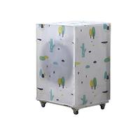 Veemoon Geometric Style Peva Washer Cover Drum Washing Machine Protector Dust Cover for Laundry Fits Automatic Washer Sunshade Protector