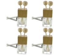 Veemoon Glass Diffuser Bottles 8ml 4pcs Classic Shape with Good Sealing for Perfumes and Essential Oils in Car