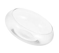 Veemoon Glass Fish Bowl Small Aquarium Tank round Terrarium Globe Hydroponic Daffodil Planting Bowl Succulent Planter Pot for Desktop Home Decor