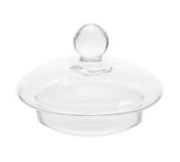 Veemoon Glass Teapot Lid Replacement Cover 3.2 Inch Portable Teapot Accessory for Home Party Camping Use