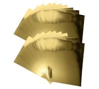 Veemoon Gold Metallic Cardstock Paper Easy Cutting Mirror Finish Surface 30 Sheets Smooth Writing Base Dual-Sided Reflective Layer for Crafting and Handmade Cards for Scrapbooking