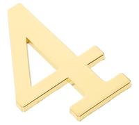 Veemoon Golden 3d Metal House Numbers Magnet Thick and Strong Mailbox Numbers Magnet outside Hotel and Public Places