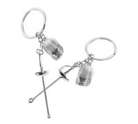 Veemoon Golf Cart Keychain Fencing Sabre Keyring for Men and Women Keychain Holder Sports Souvenir Charm