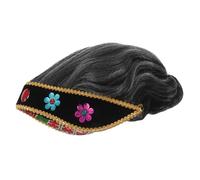Veemoon Grandma Costume Wig for Stage Performances Soft Synthetic Old Lady Wig for Boys and Realistic Elderly Hairstyle for Halloween Dress Up and Roleplay