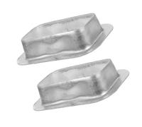 Veemoon Gutter Drain Outlet Adapter Rust-Resistant 2pcs Aluminium Alloy Secure Installation Silver for Rain Chain System and Gutter Suitable for Residential and Business Properties