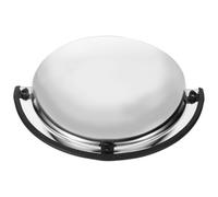 Veemoon Half Dome Mirror Acrylic Safety Mirrors for Corners 180 Degree Parking Mirror with Black Rim