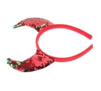 Veemoon Halloween Devil Horn Headband Glittery Cosplay Ears Hairband for Themed Parties Comfortable Material Distinctive Design for Women