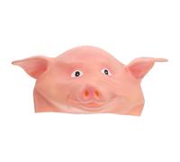 Veemoon Halloween Pig Head Cosplay Mask Latex Party Accessory Beige