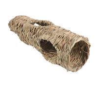 Veemoon Hamster Tunnel Straw Hideaway for Small Pets Breathable Summer Activity Tunnel for Hamsters Guinea Pigs Chinchillas Easy to Clean Anti-odor Play Cave for Physical Exercise and