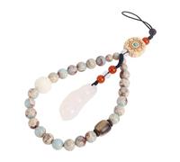 Veemoon Hand Wrist Cell Phone Strap with Beads Chain Pendant Multi-functional Phone Lanyard for Wrist and Bag Lightweight Smooth Surface Charm for Key Camera Tablet Accessories