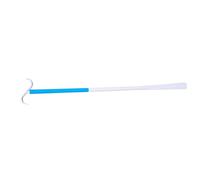 Veemoon Handled Shoe Horn and Detachable Dressing Pole, Long-Handled Two-in-one Shoe Lifter Sock Remover, Multi-use Dressing Aid for Disabled and Elderly, Blue-White