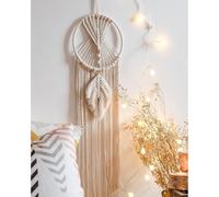 Veemoon Handmade Bohemian Dreamcatcher Tassel Hanging Tapestry, Cotton Wall Decor 20x95cm, Elegant Macrame Wall Hanging for Or Car Decoration