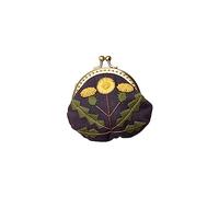 Veemoon Handmade Embroidery Starter Kit for Women Girls DIY Coin Purse with Wool Needle Accessories Yellow Flower Style Embroidery Tools