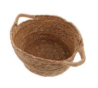 Veemoon Handwoven Newborn Photography Basket for Photoshoot Comfortable Posing Prop for Boys Twins Flexible Flower Gathering and Food Basket for Birthday and Milestone Memories