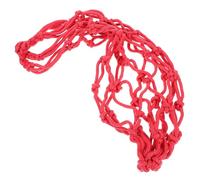 Veemoon Hanging Chicken Vegetable String Bag Multipurpose Poultry Feeder Net for Fruit Storage and Feeding Reusable Red Mesh Holder for Chicken Coop and Pet Birds