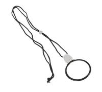Veemoon Hanging Glass Neck Magnifier Mens Monocle 10x Compact Magnifying Lens Black Plastic Glass Visual Aid for Home Book Reading Jewelers Professionals