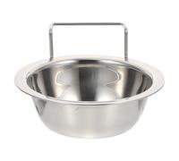 Veemoon Hanging Style Stainless Steel Dog Crate Bowl Pet Bowl Safe Easy to Clean Silver Enough Capacity for Daily Feeding for Pets