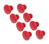 Veemoon Hard Hat Liner Buckle for Secure Fitment Red 8pcs Plastic with Widened and Thickened Retention Clip, Featuring Advanced Nonslip Teeth and Reduced Discomfort on Ears and Temples