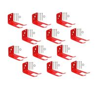 Veemoon Heavy Duty Fire Extinguisher Wall Mount Bracket Red Metal Holders for Secure Wall Hanging Installation Space Saving Design