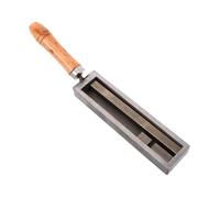 Veemoon Heavy Duty Metal Casting Ingot Mold with Precision Oil Groove and Comfortable Wooden Handle European Style Refining Bar Mold for Jewelry Crafting and Metal Melting