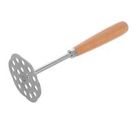 Veemoon Heavy Duty Stainless Steel Potato Masher with Bamboo Handle, Handheld Vegetable and Fruit Presser for Food, Avocado and Potato Crusher Kitchen Tool