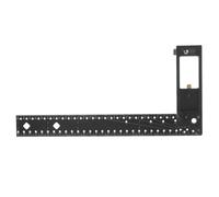 Veemoon High-precision Aluminium Alloy Woodworking Angle Measuring Tool with Sliding Combination Design, Folding Ruler for Woodwork and Renovation Projects, Black Multi-angle Protractor