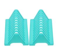 Veemoon Holder Construction, on Space-saving and Plastic Vertical Structure 2pcs Glass Rack with Sturdy Design for Drying Compact Laboratory Slide Microscope Benches