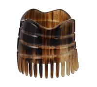 Veemoon Horn Scalp Massage Hair Brush with Comfortable Grip Lightweight Round Shape Fine Workmanship Mellow Handle for Head Massage and Relaxation Assorted Style