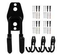 Veemoon Hose Hanger Storage Organizer with Wear-Resistant Stainless Steel and Rubber Wall-Mounted Heavy Duty 4pcs for Garden and Garage Use