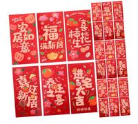 Veemoon Housewarming Red Envelopes with Chinese Style Patterns Lightweight Money Packets for Home Blessings Mixed Designs for Housewarming and Festive Celebrations