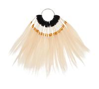 Veemoon Human Hair Color Testing Sample Rings Kit Realistic Hair Strands for Dyeing Coloring Training User Friendly Design for Salon Practice Diverse Color Range for Professional Use