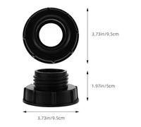 Veemoon IBC Tank Adapter 80 Fine Thread to 2-inch Coarse Thread Connector, Heavy Duty Ton Barrel Valve Fitting Replacement for Water Tank and Garden Hose Connection