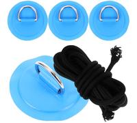 Veemoon Inflatable Sup D-ring Patch Kit with 4-layer Pvc Deck Rigging and 8cm Elastic Shock Cord for Kayak Paddleboard Repair and Deck Anchor Attachment