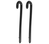 Veemoon Inflatable Walking Stick Props in Black 2pcs Lightweight Pvc Material, Versatile Party Inflatable Balloons and Costume Accessories for Entertainment Purposes and Events