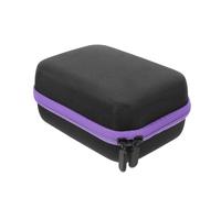 Veemoon Insulin Vial Storage Case 15 Slots 10ml Purple - Portable Insulin Vial Organizer for Fridge and Travel with Hard Shell Zipper Bag for Diabetes Care