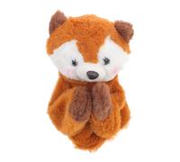 Veemoon Interactive Squirrel Hand Puppet with Sound, Plush Stuffed Animal Puppet for Storytelling and Parent Play, Cute Movable Hand and Family Fun
