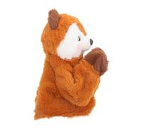 Veemoon Interactive Squirrel Hand Puppet with Sound Small Plush Animal Hand Puppet for Parent Play and Early Learning