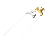 Veemoon Invisible Floating Tap Fountain Accessory Set with Gold Silver Spout and Pipe, Small Decorative Flowing Water Spout for Indoor and Outdoor DIY Pond and Tabletop Fountain Decor