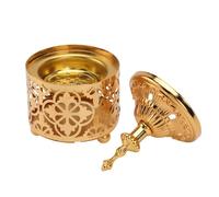 Veemoon Iron Art Candlestick Holder Metal Censer Candle Stand Home Decorative Table Adornment for Aromatherapy