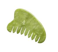 Veemoon Jade Comb Traditional Chinese Nature Scalp Brush for Massage Spa Acupuncture Tool Gua Sha Benefits Random Color