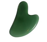 Veemoon Jade Scraping Massage Board Gua Sha Facial Tool Single Heart-shaped Scraping Massager for Face and Body Muscle Relief at Home