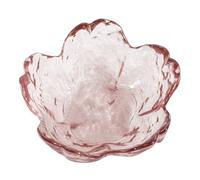 Veemoon Japanese Nail Dish Glass Cup with Cherry Blossom Crystal Design Manicure Pen Holder and Brush Washing Cup for Nail Art Tools